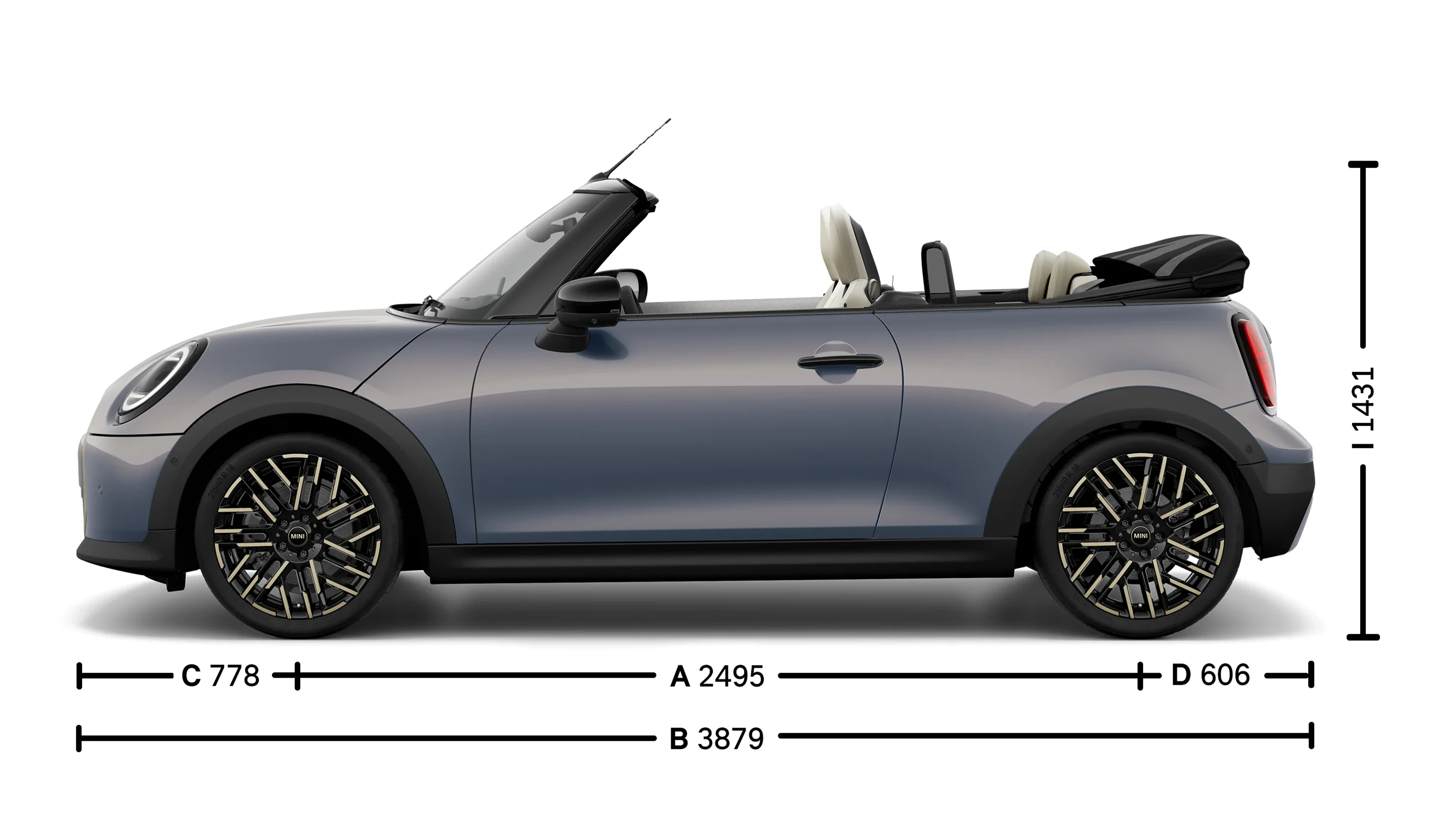 MINI Cooper Convertible - dimenzije - uvodna slika